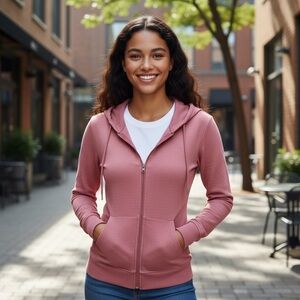 Pink Stretch Hoodie One Size Fits All
New